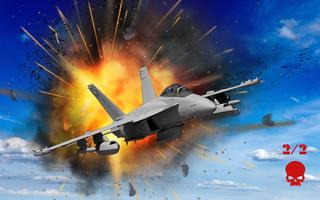 Jet Plane Fighter 3D City War plakat