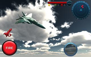 Jet Plane Fighter 3D City War Ekran Görüntüsü 3