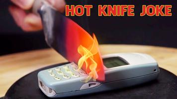 Glowing HOT KNIFE Affiche