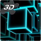 Infinity Cubes Matrix 3D Live Wallpaper icono