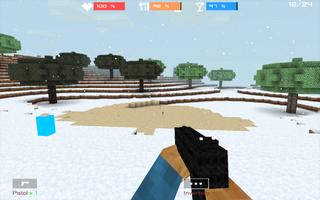Cube Gun 3D : Winter Craft โปสเตอร์