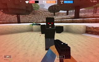 Cube Gun 3D : Winter Craft Ekran Görüntüsü 1