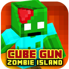 Cube Gun 3D : Zombie Island icon