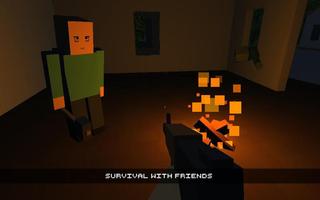 Cube Gun 3D : Zombie Island Screenshot 1