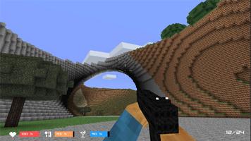 Cube Gun 3D : Zombie Island Screenshot 2