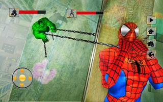 Batalha Incrível da Monster vs Spiderhero City Cartaz