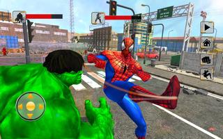 Incredible Monster vs Spiderhero City Battle screenshot 2