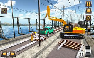 Indian Railway Bridge Builder: Train Games 2017 Affiche