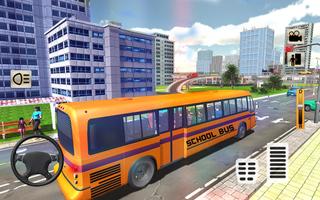 Modern City School Coach Bus Driving Simulator 17 Affiche