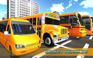 NY City School Bus Conducción Simulador 2017 captura de pantalla 2