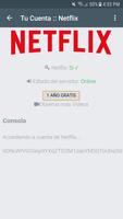Cuentas de Netflix Gratis capture d'écran 3
