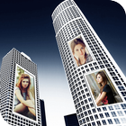 3D Building Photo Collage ícone
