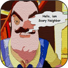 Strategy Hello Scary Neighbor 3D Cartoon icône