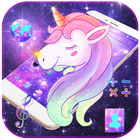 Galaxy Unicorn Dream Theme ikon