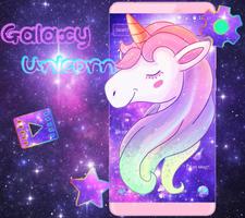 Galaxy Unicorn Dream Theme постер