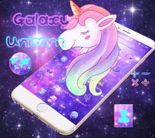 Galaxy Unicorn Dream Theme Ekran Görüntüsü 1