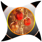 custom christmas ornaments آئیکن
