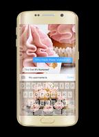 Galaxy Sweet Cupcake Keyboard Theme 2018 ภาพหน้าจอ 1