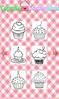 Cupcake Coloring Books Affiche