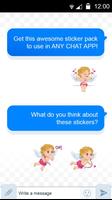 Cupid Stickers for Messenger syot layar 2