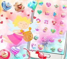 Cupid Venus Angel Sweet Love Theme captura de pantalla 1