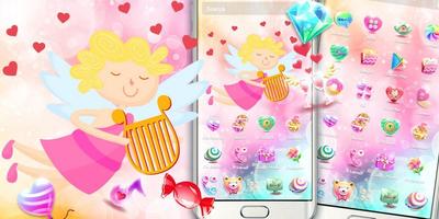 Cupid Venus Angel Sweet Love Theme ảnh chụp màn hình 3