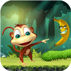 Curious jungle Banana Monkey kong Run-icoon