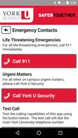 برنامه‌نما York U Safety عکس از صفحه