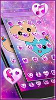 Cute Couple Galaxy Unicorn Theme screenshot 1