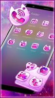 Cute Couple Galaxy Unicorn Theme screenshot 2