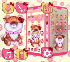 Pink Cute Kitty Theme 截圖 2