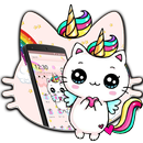 Thème Licorne Chat Mignon APK