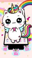 Cute Cat Unicorn Theme 截图 1