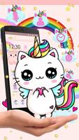 Cute Cat Unicorn Theme screenshot 2