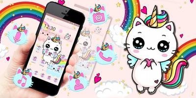 Cute Cat Unicorn Theme 截图 3