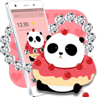 Cute Cartoon Panda Theme أيقونة