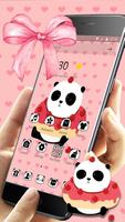 Cute Cartoon Panda Theme syot layar 2