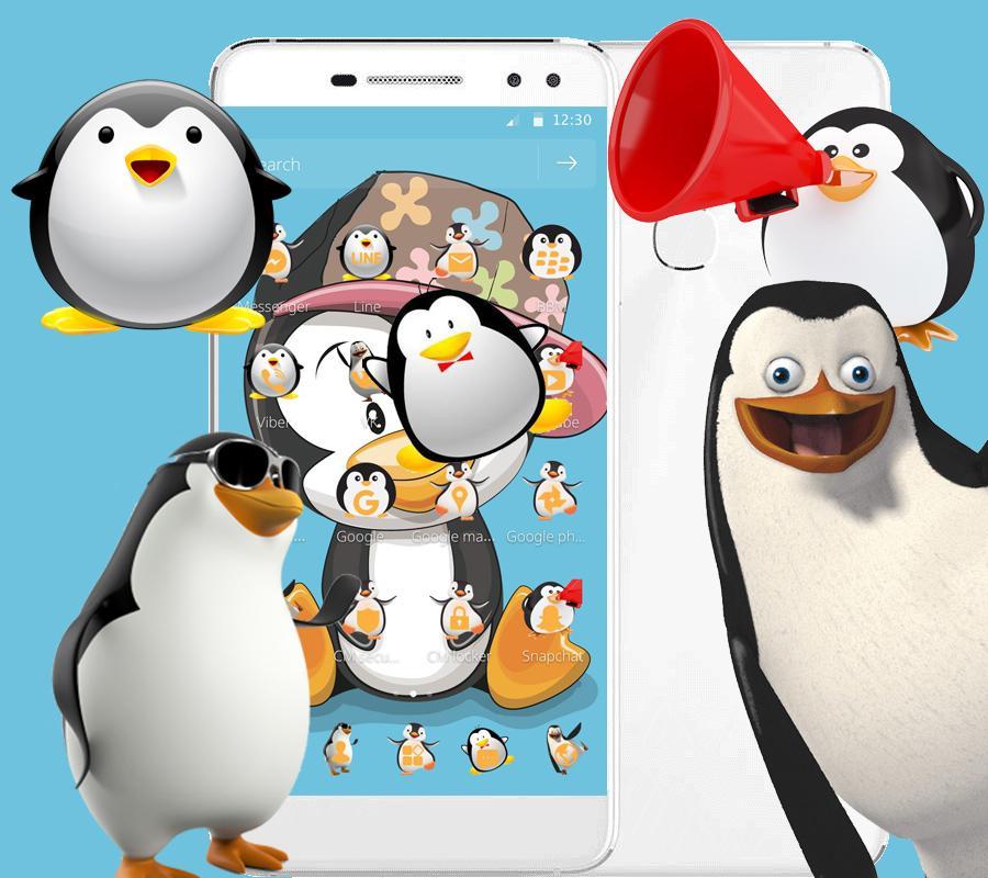 Tema Penguin Kartun  Lucu  for Android APK Download 