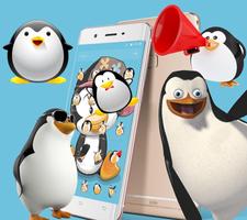 Cute Cartoon Penguin Theme ภาพหน้าจอ 1