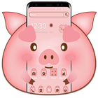Cute Cartoon Pig Theme icon