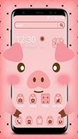 Cute Cartoon Pig Theme poster