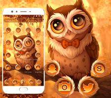Lucu Autumn Owl Theme poster