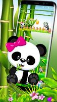 Cute Eating Bamboo Baby Panda Theme capture d'écran 1