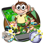 Icona Cute Banna Monkey Theme