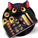 Cute Black Cat Theme APK