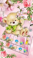 Cute Brown Teddy Bear Theme स्क्रीनशॉट 2
