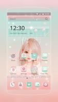 Cute Girl Theme Affiche