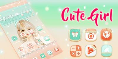 Cute Girl Theme ảnh chụp màn hình 3