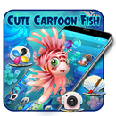 Cute Cartoon Fish Theme aplikacja