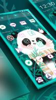 Cute Green Panda Theme स्क्रीनशॉट 1